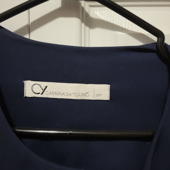 Women's Navy Blazer Light Jacket - Picture 3 of 3